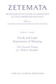 Greek and Latin Expressions of Meaning