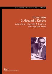 Hommage à Alexandre Kojève
