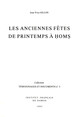 Les anciennes fêtes de printemps à Ḥomṣ