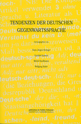 Tendenzen der deutschen Gegenwartssprache