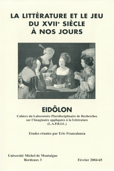 La littérature et le jeu du XVIIe siècle à nos jours