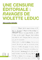 Une censure éditoriale : Ravages de Violette Leduc