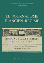 Études sur la presse au xviiie siècle