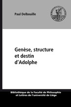 Genèse, structure et destin d’Adolphe