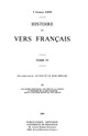 Histoire du vers français. Tome VI